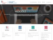 Tablet Screenshot of moodle.madeira-edu.pt